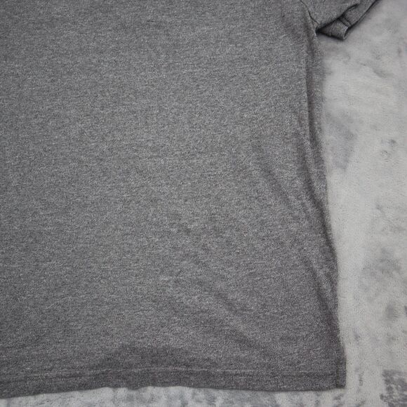 American Eagle Outfitters Shirt Mens M Gray Short Sleeve Button Logo Collar Polo - Picture 16 of 16